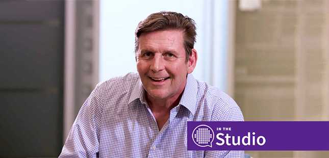 Portrait style shot of Guy Moxey, presenter of In the Studio