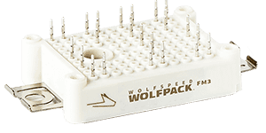 Close up product image of the Wolfspeed WolfPACK™ power modules